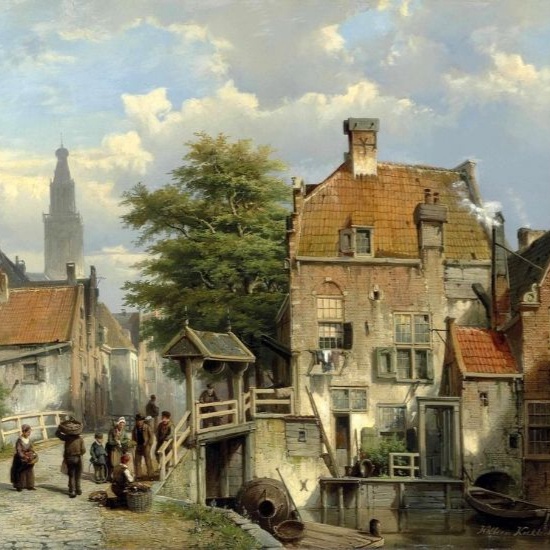 Голландия. Городские пейзажи художника Виллема Кеккоека