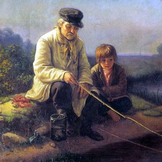 Охотники на привале художника Василия Перова
