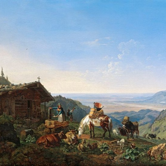 Пейзажи художника Генриха Бюркеля