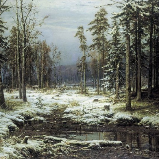 Утро в сосновом лесу художника Ивана Шишкина